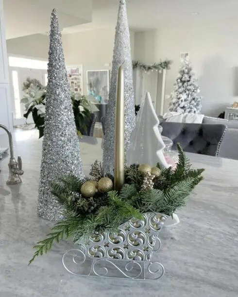 Mixed Metal Christmas Displays