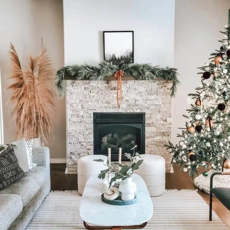 Modern Christmas Living Room