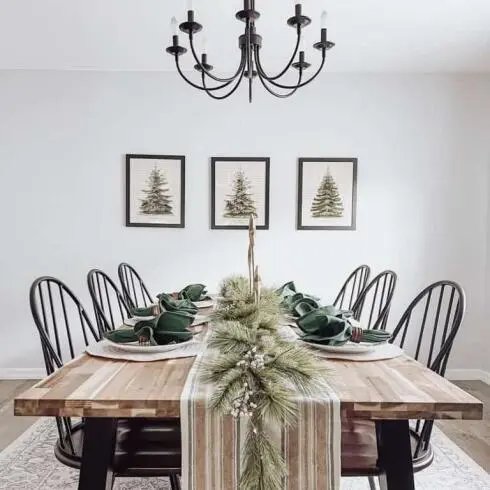 Monochrome Christmas Table