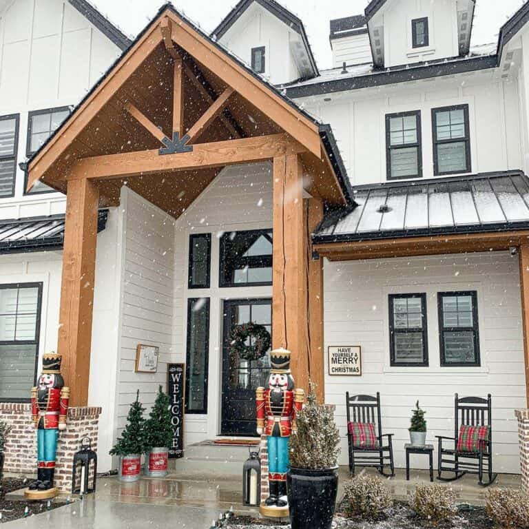 Nutcracker Porch Display