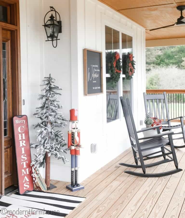 Nutcracker Porch Display