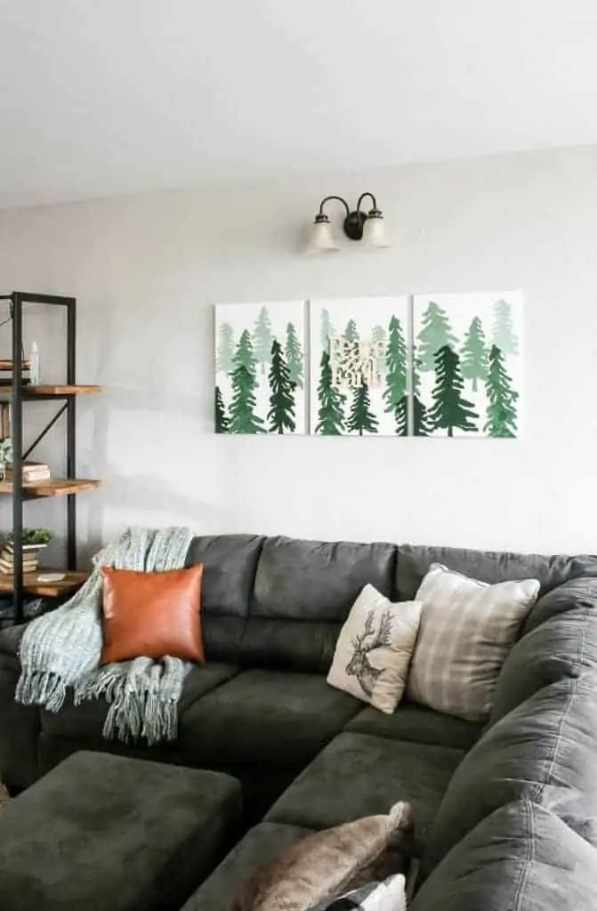 Ombre Forest Canvas