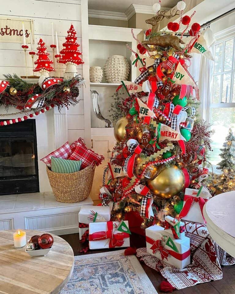 Oversized Ornament Tree