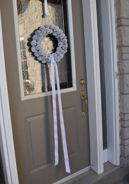 Painted Pinecone Wreath