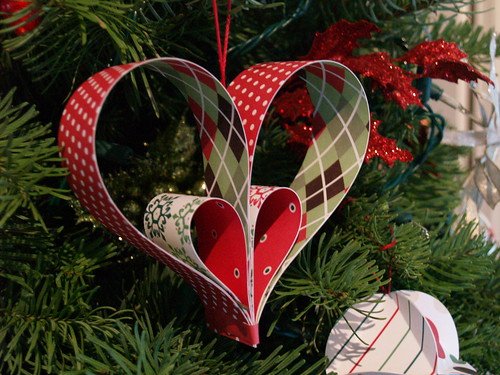 Paper Heart Ornaments