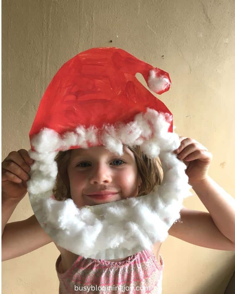 Paper Plate Santa