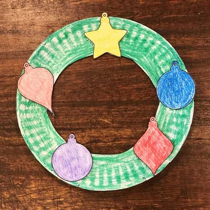 Paper Plate Wreath