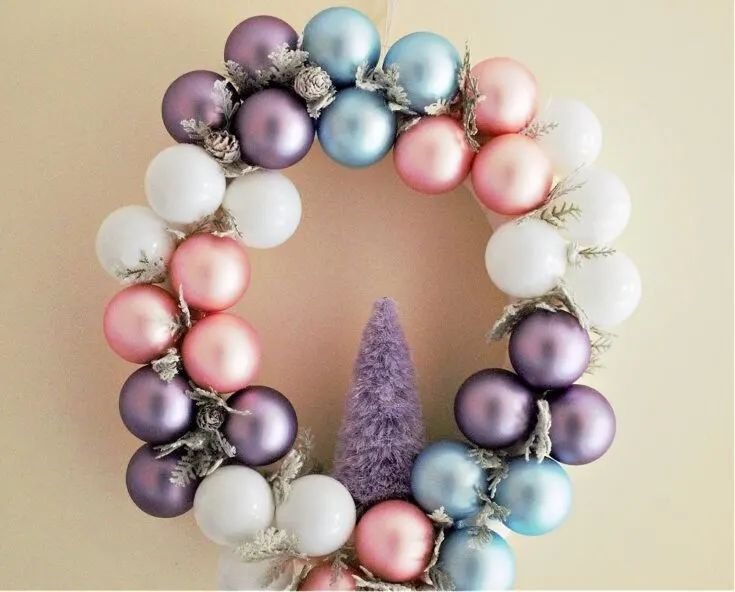 Pastel Ornament Wreaths