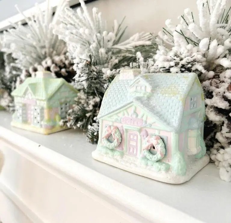 Pastel Village Display