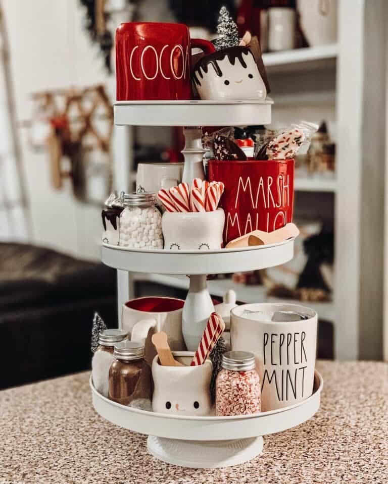 Peppermint Cocoa Tray