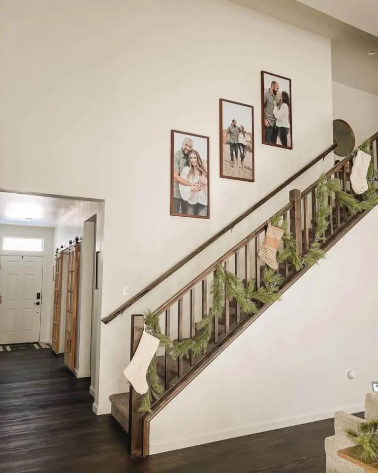 Pine Garland Banister