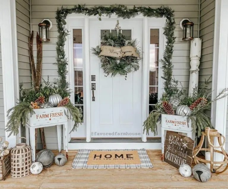 Pine Garland Door