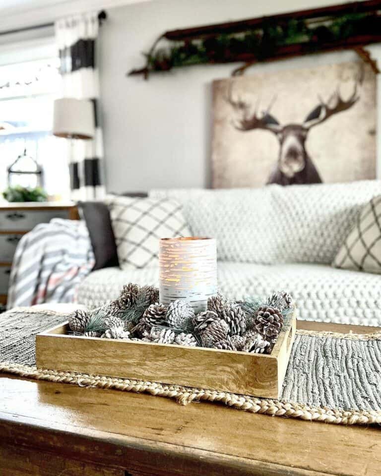 Pinecone Box Centerpiece
