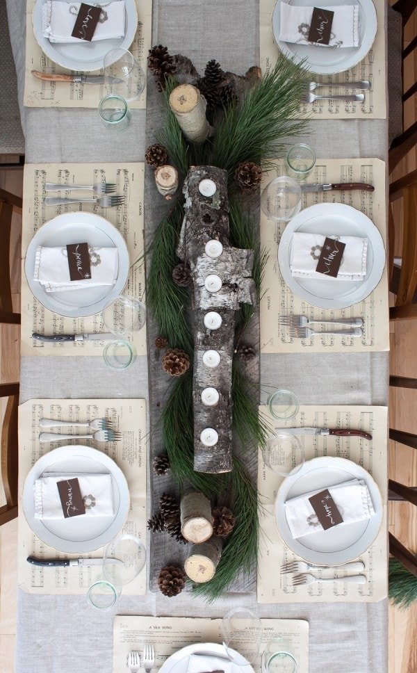 Pinecone Candle Centerpiece