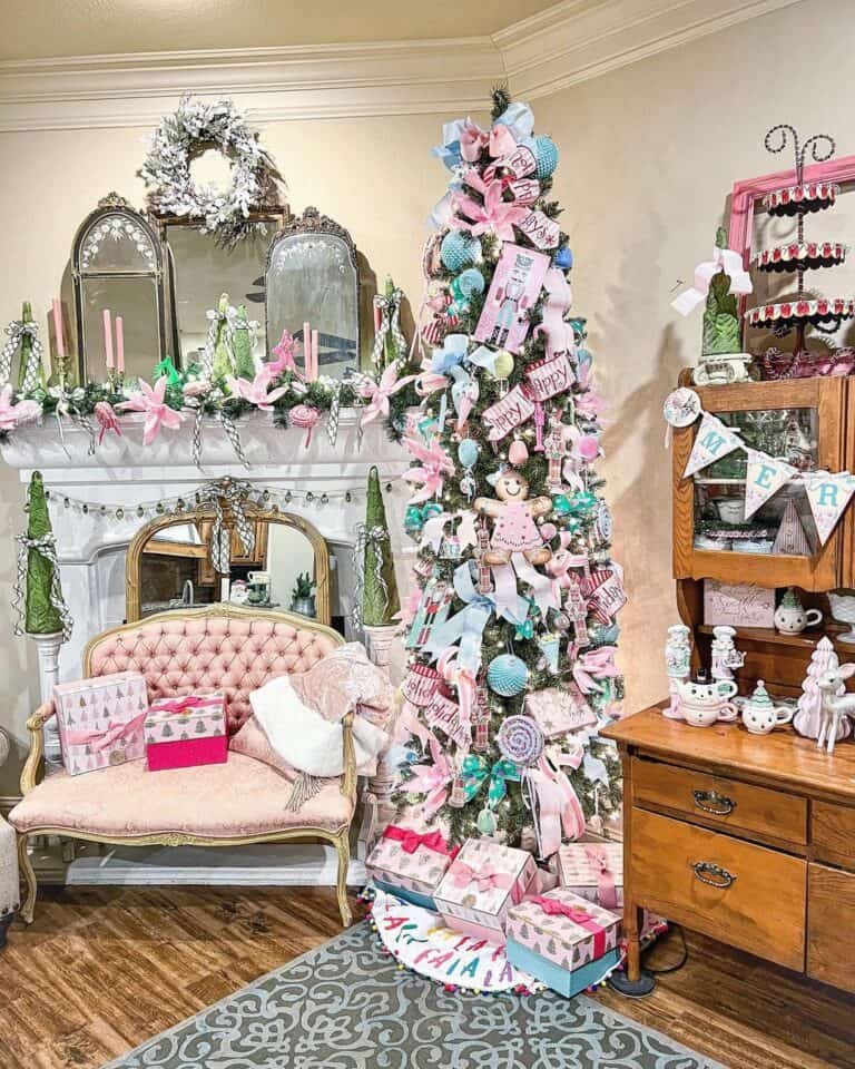 Pink Blue Christmas
