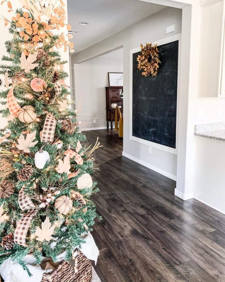 Pink Fall Christmas Tree