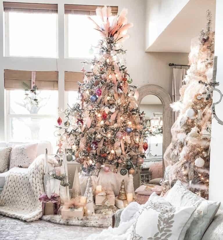 Pink Farmhouse Ornaments
