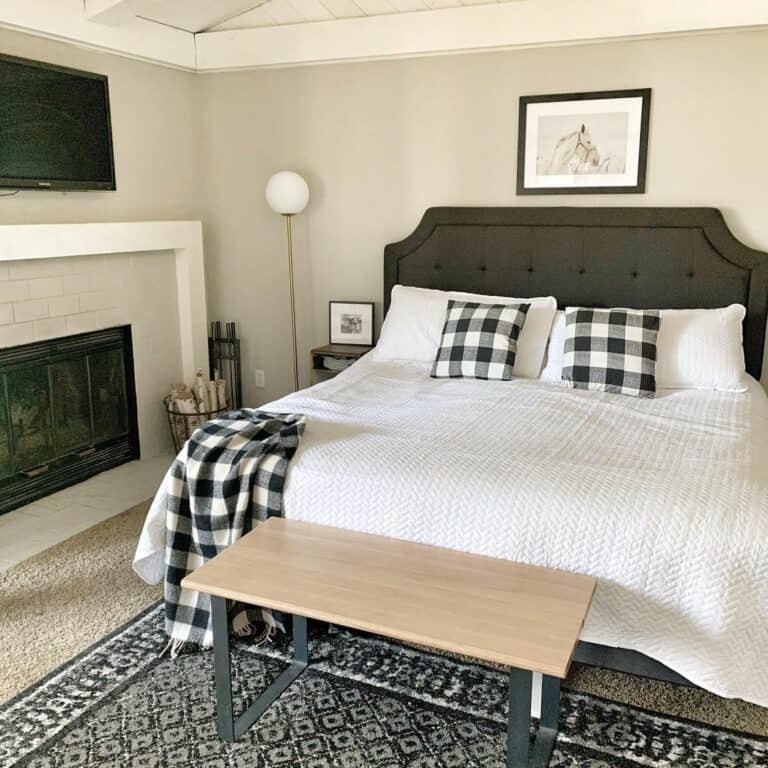 Plaid Bedroom Accents