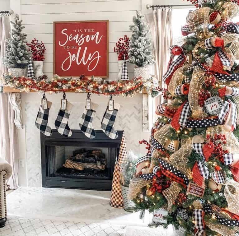 Plaid Christmas Stockings