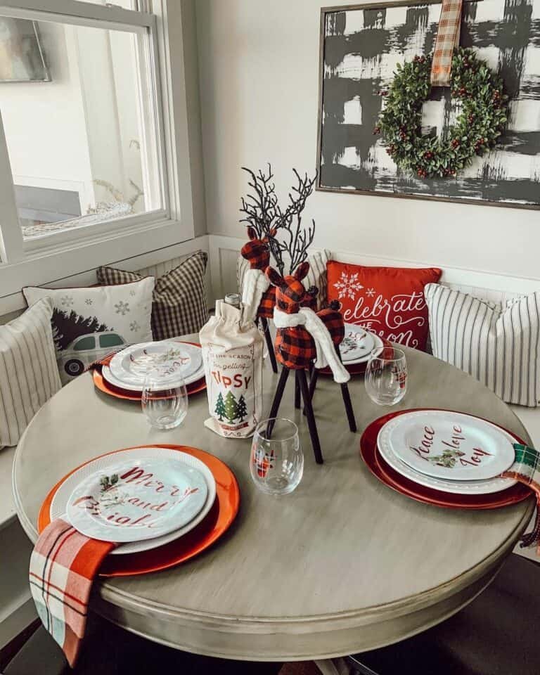 Plaid Dining Nook