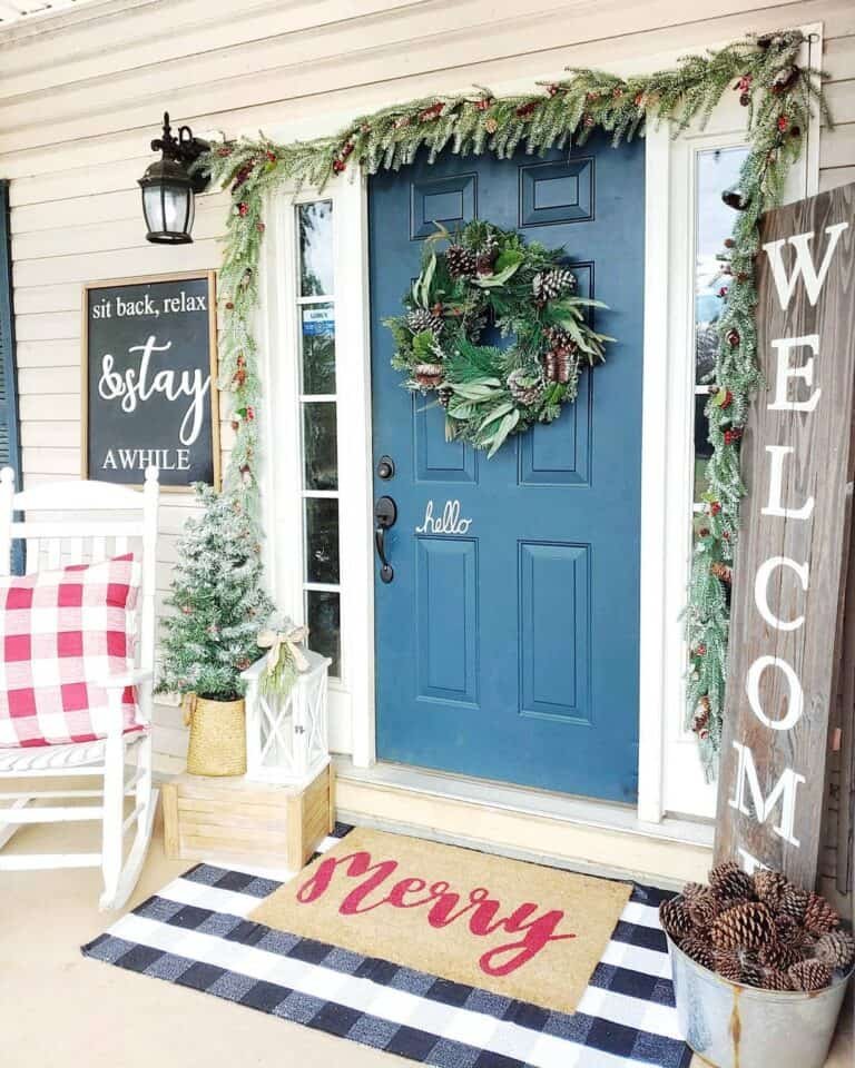 Plaid Entryway Elements