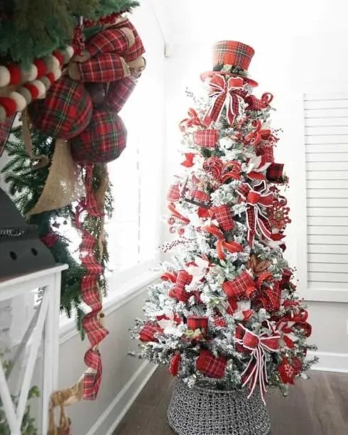 Plaid Hat Topper
