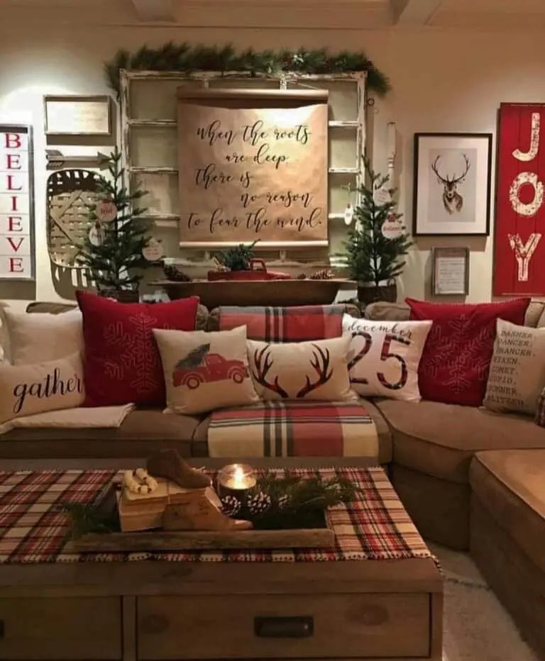Plaid Living Room
