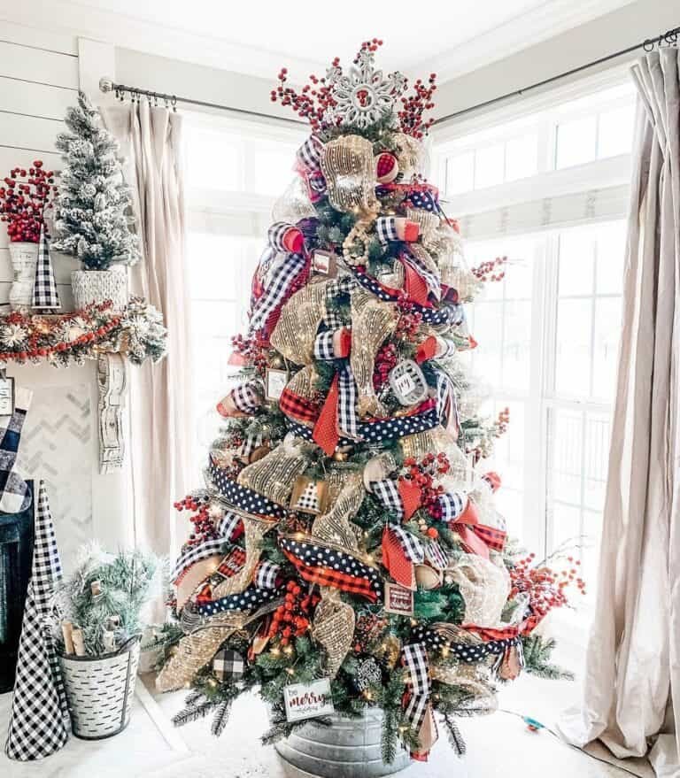 Plaid Polka Dot Ribbons