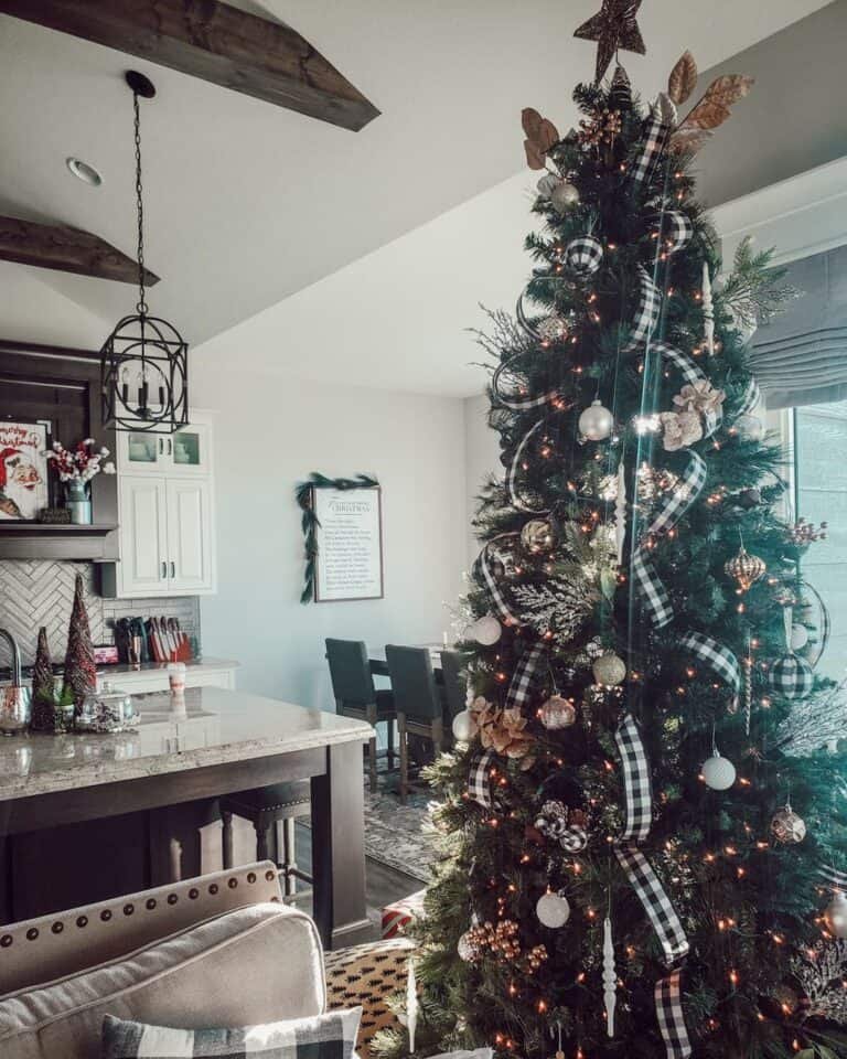 Plaid Ribbon Trees