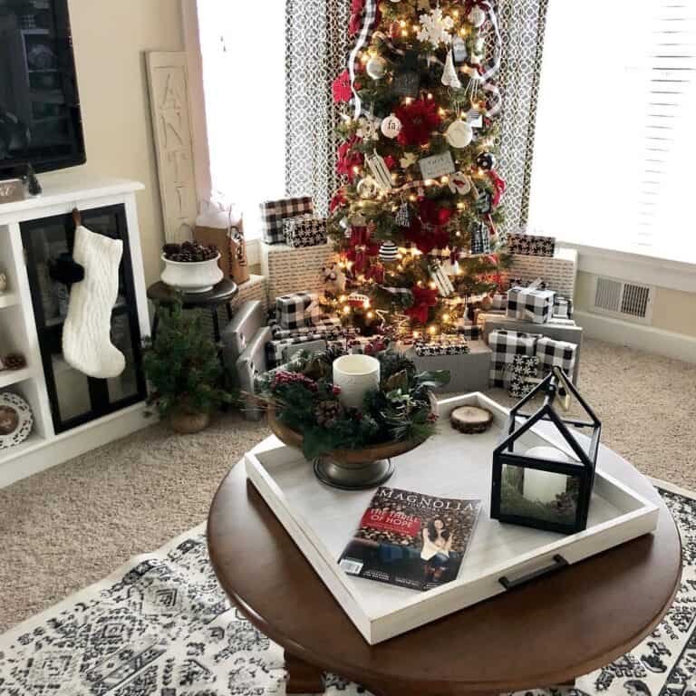 Plaid Tree Design