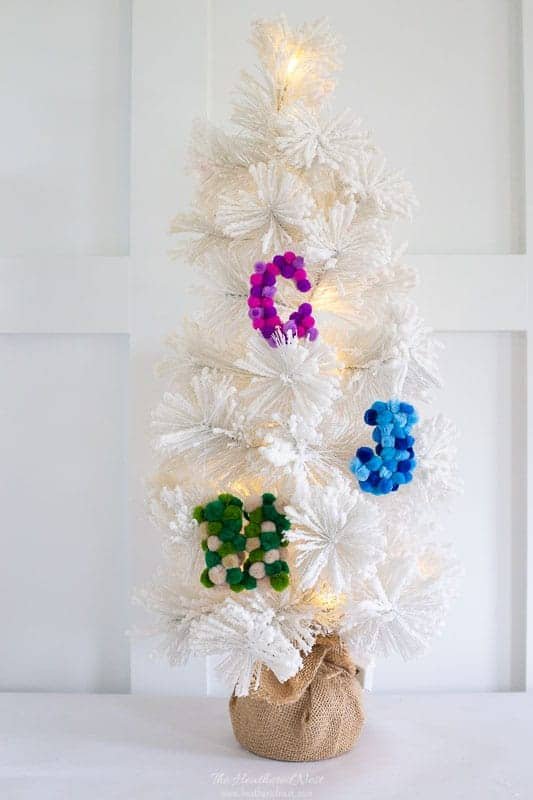 Pom-Pom Letter Ornaments