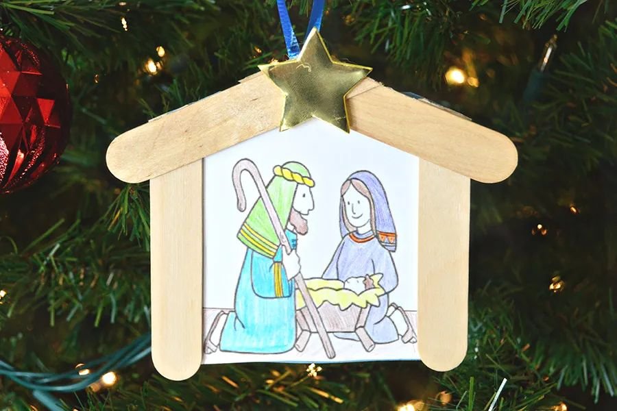 Popsicle Stick Nativity