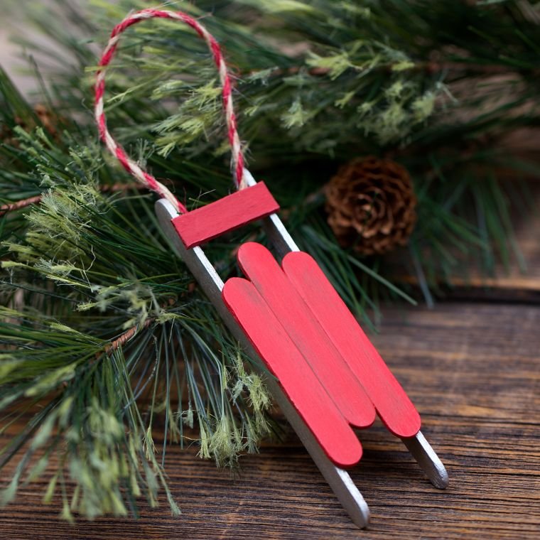 Popsicle Stick Sleds