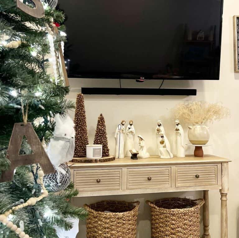 Porcelain Nativity Scene