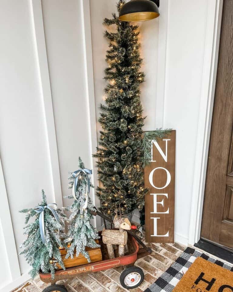 Porch Christmas Trees