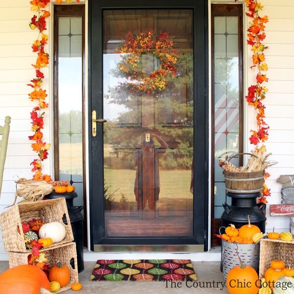 Porch Thanksgiving Display