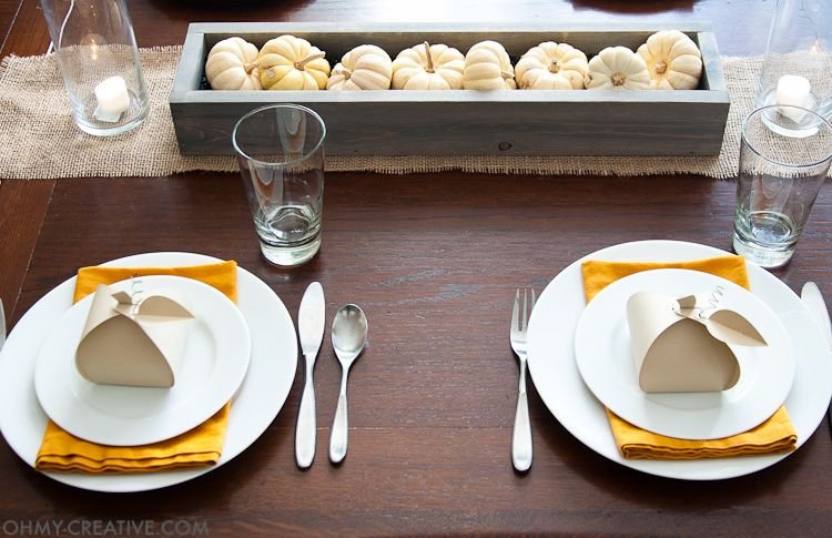 Pumpkin Place Settings