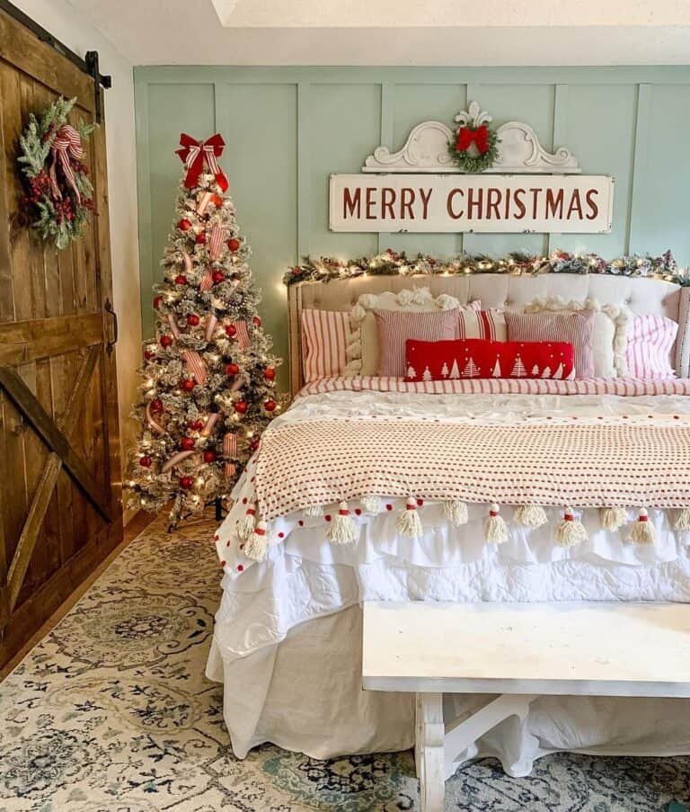 Red Bedroom Trees