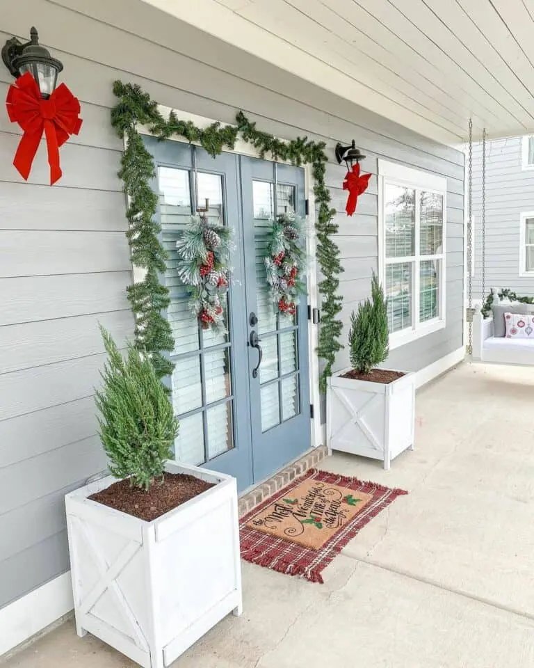Red Bow Sconces