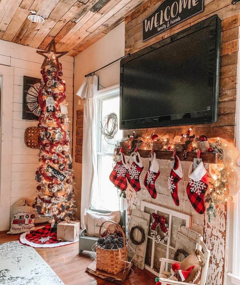 Red Checked Tree Skirt