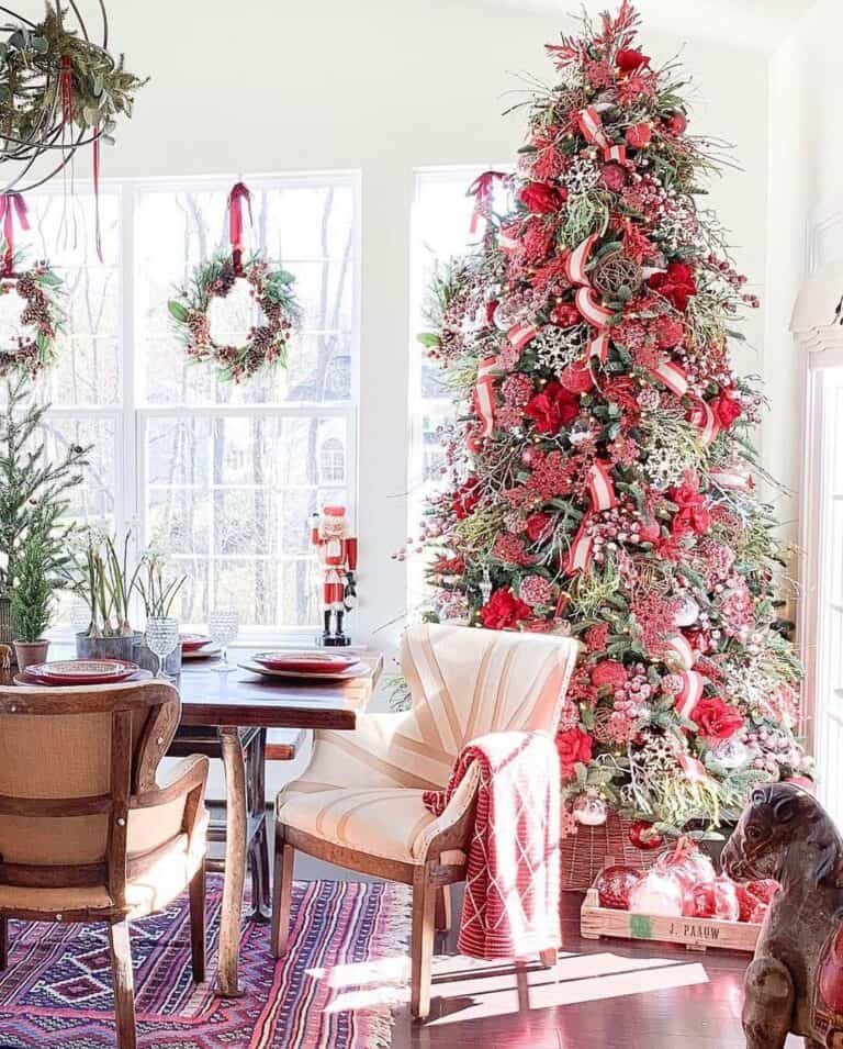 Red Ribbon Wreaths