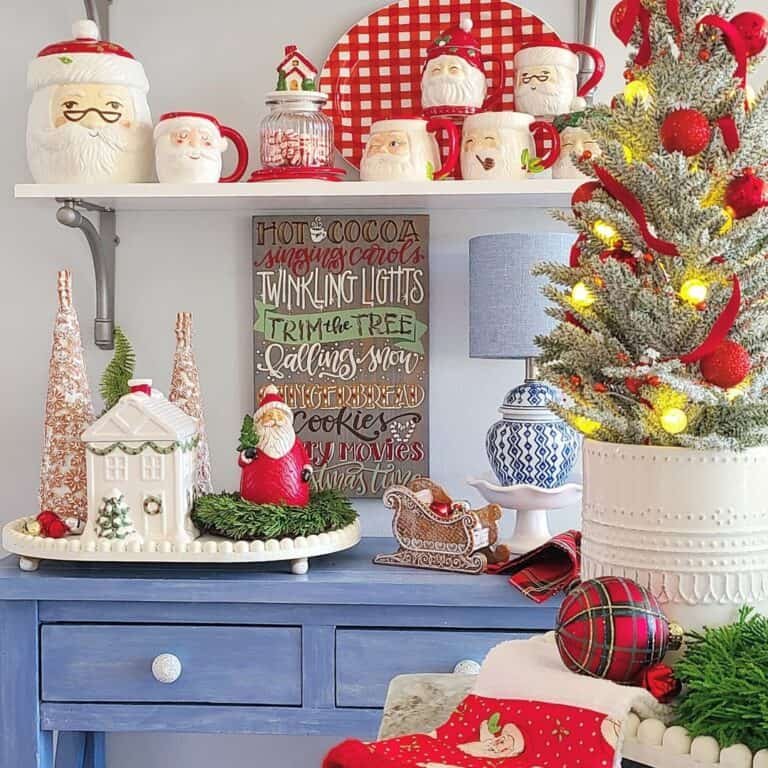 Red Santa Mugs