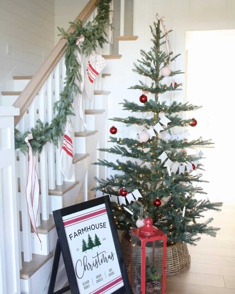 Red Striped Staircase