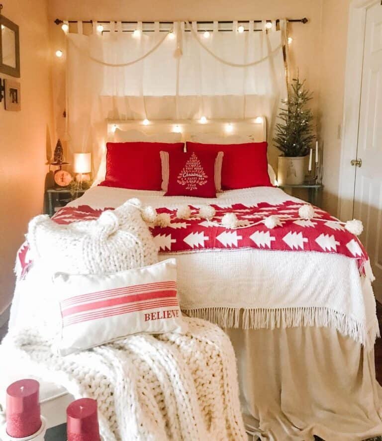 Red White Bedding