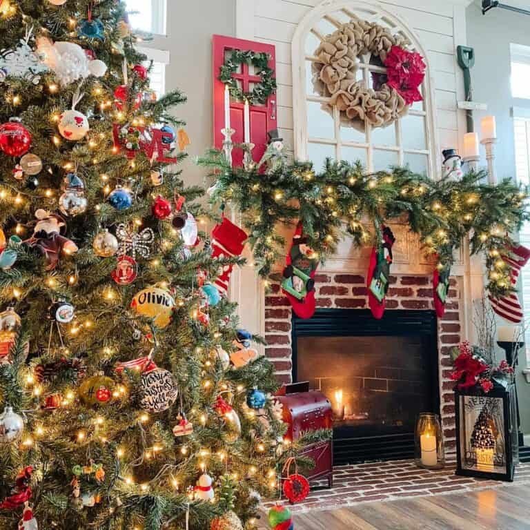 Red White Blue Tree