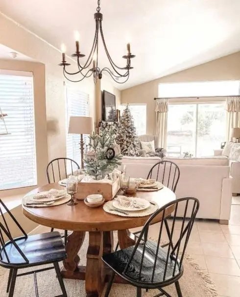 Round Table Pine Centerpiece