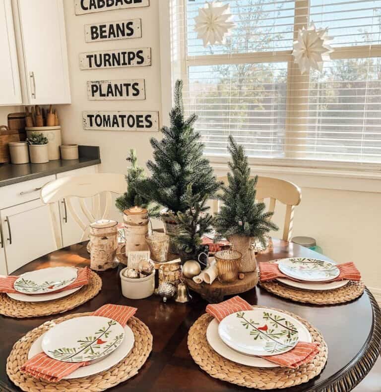 Round Wood Table