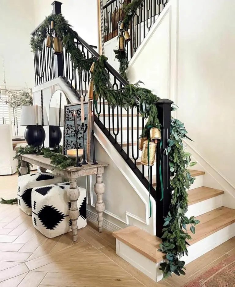 Rustic Staircase Garlands