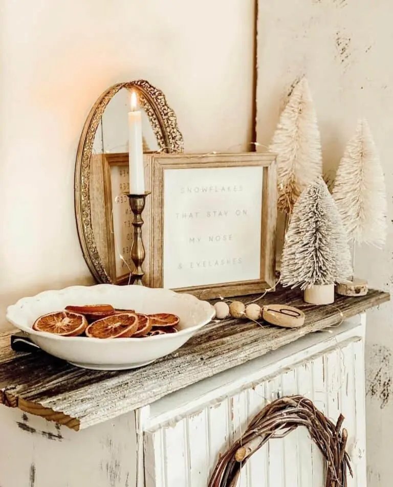 Rustic White Console