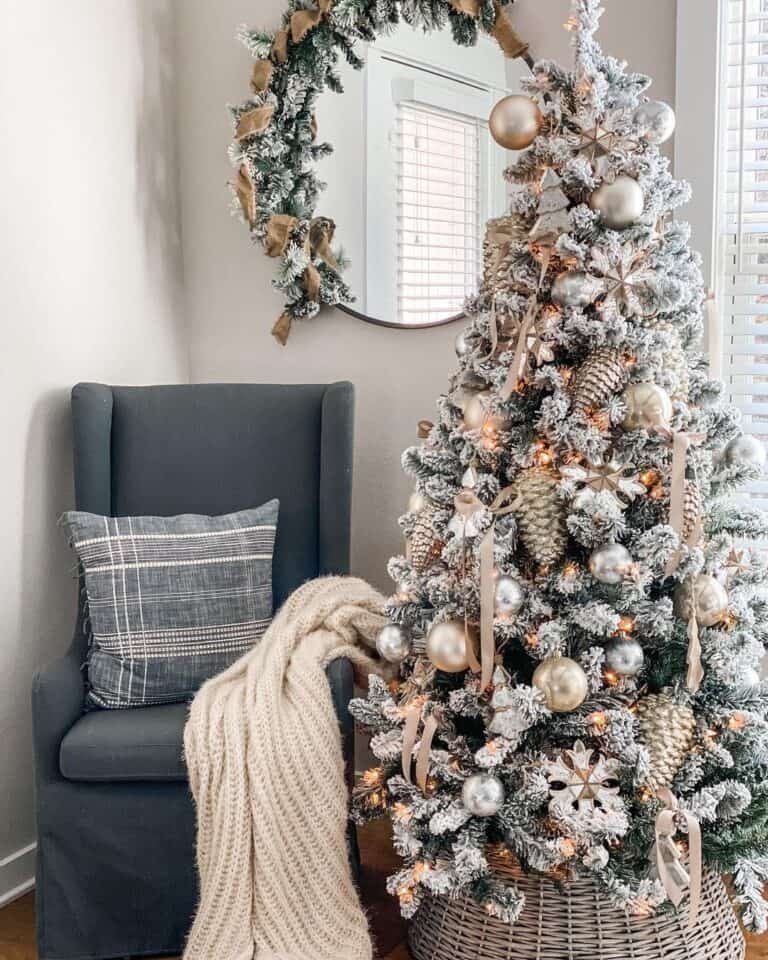 Silver Gold Bedroom Tree